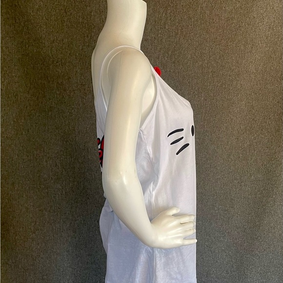 RARE Super Cute Hello Kitty Ladies Tank Top Ladies XL with 3D Bow - Picture 4 of 7